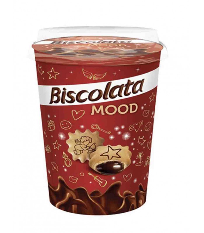 بیسکوییت لیوانی بیسکولاتا مود کرم فندقی 125 گرم Biscolata Mood / جان کافی