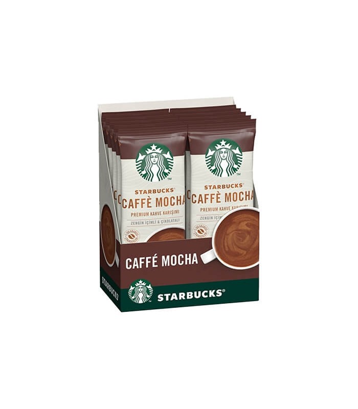 پودر کافه موکا فوری ساشه ای 10 عددی استارباکس Starbucks/ جان کافی