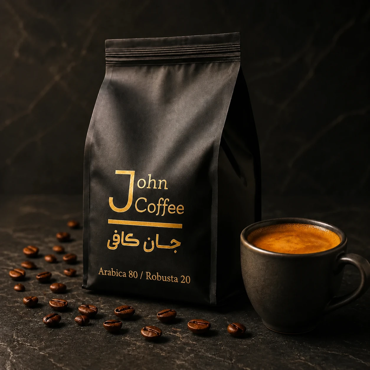 خرید قهوه 20/80 عربیکا /طعم بهشتی / جان کافی