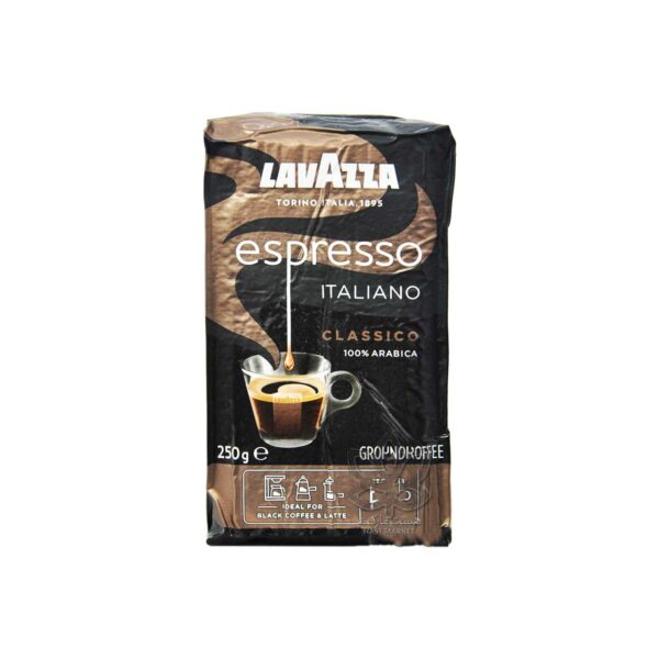 پودر قهوه اسپرسو لاوازا 250 گرم lavazza italiano classico
