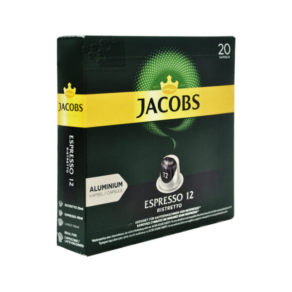 کپسول قهوه اسپرسو ریسترتو ۲۰ عددی جاکوبز – jacobs