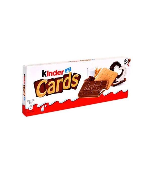 بیسکوییت شکلات کیندر کارتی Kinder Cards پنج عددی