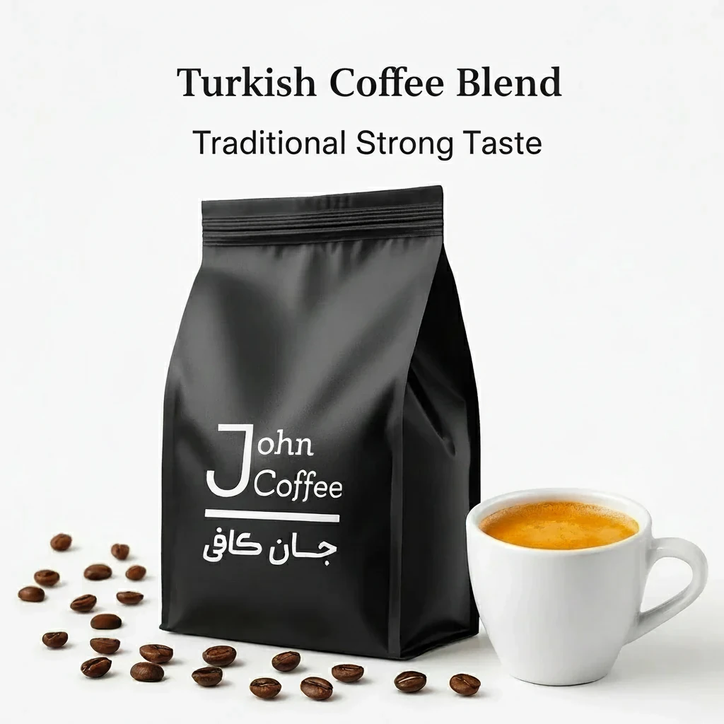 قهوه ترک جان کافی با آسیاب ریز و طعم سنتی و قوی